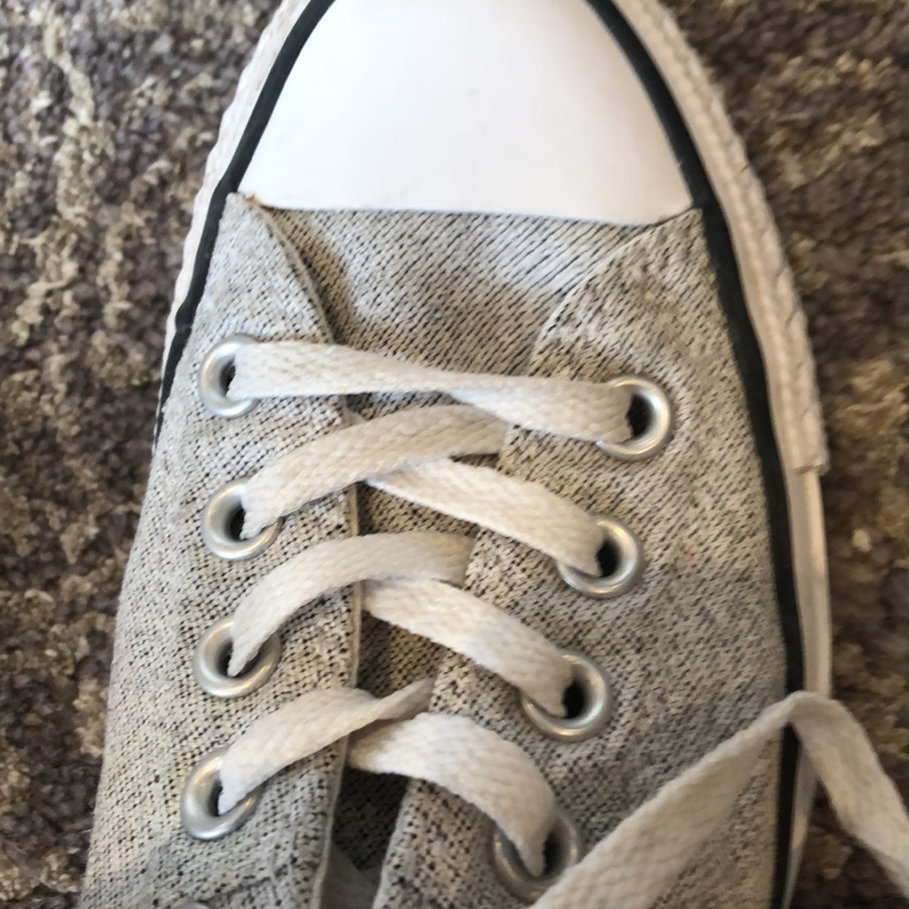 Converse in salt and pepper pattern in 7 like new new - Picture 4 of 9